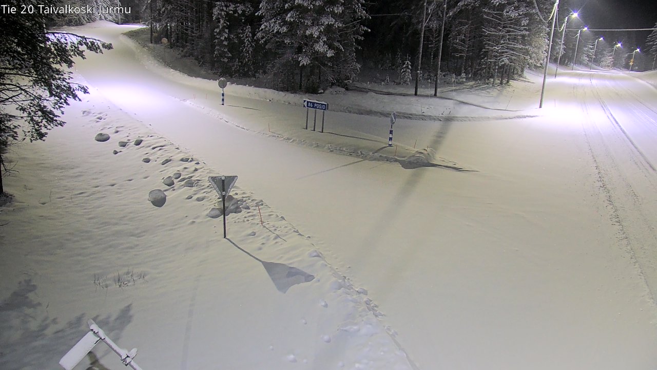 Kelikamerat Kuva Tie 20 Taivalkoski, Jurmu, Taivalkoski, Pohjois-Pohjanmaa