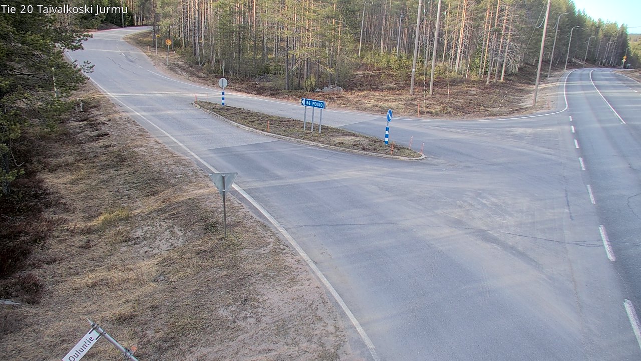 Weather Camera Image Road 20 Taivalkoski, Jurmu, Taivalkoski, Pohjois-Pohjanmaa