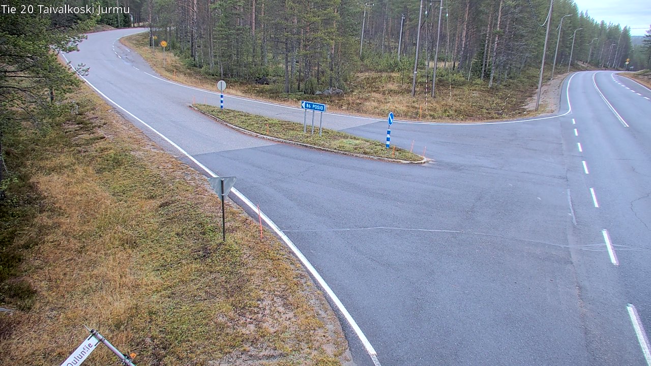 Kelikamerat Kuva Tie 20 Taivalkoski, Jurmu, Taivalkoski, Pohjois-Pohjanmaa