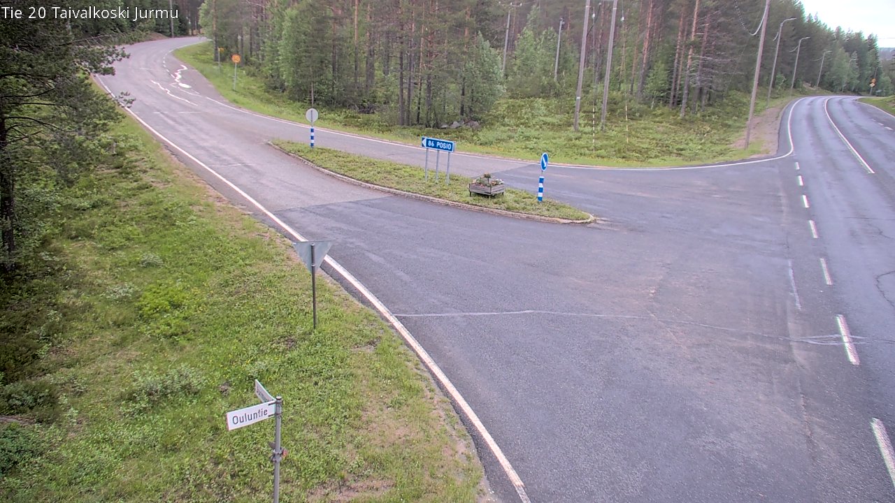 Kelikamerat Kuva Tie 20 Taivalkoski, Jurmu, Taivalkoski, Pohjois-Pohjanmaa