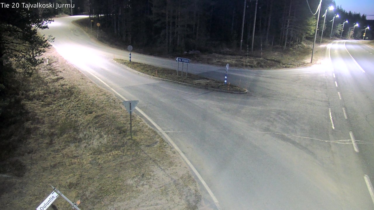 Weather Camera Image Road 20 Taivalkoski, Jurmu, Taivalkoski, Pohjois-Pohjanmaa