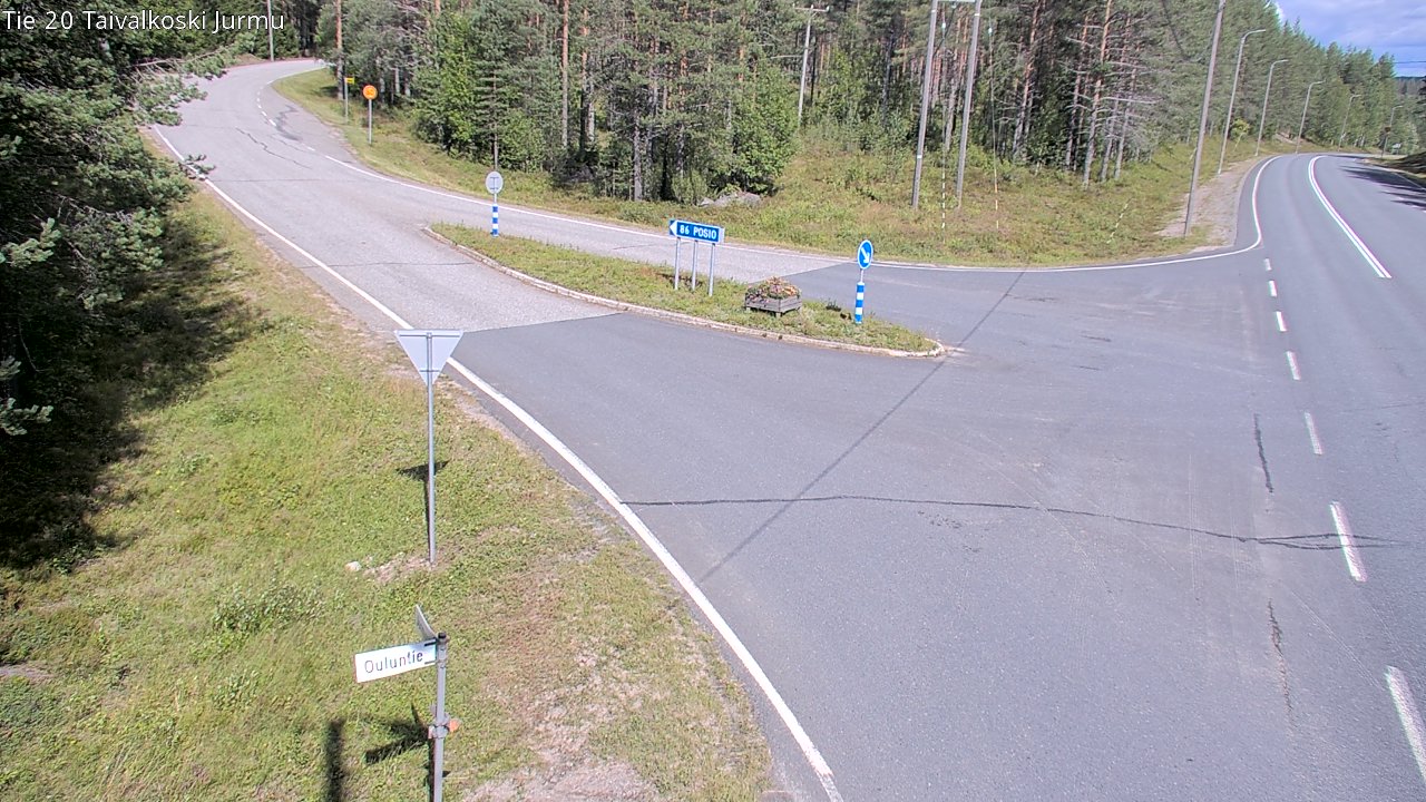 Kelikamerat Kuva Tie 20 Taivalkoski, Jurmu, Taivalkoski, Pohjois-Pohjanmaa