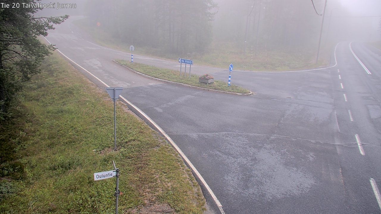 Weather Camera Image Väg 20 Taivalkoski, Jurmu, Taivalkoski, Pohjois-Pohjanmaa
