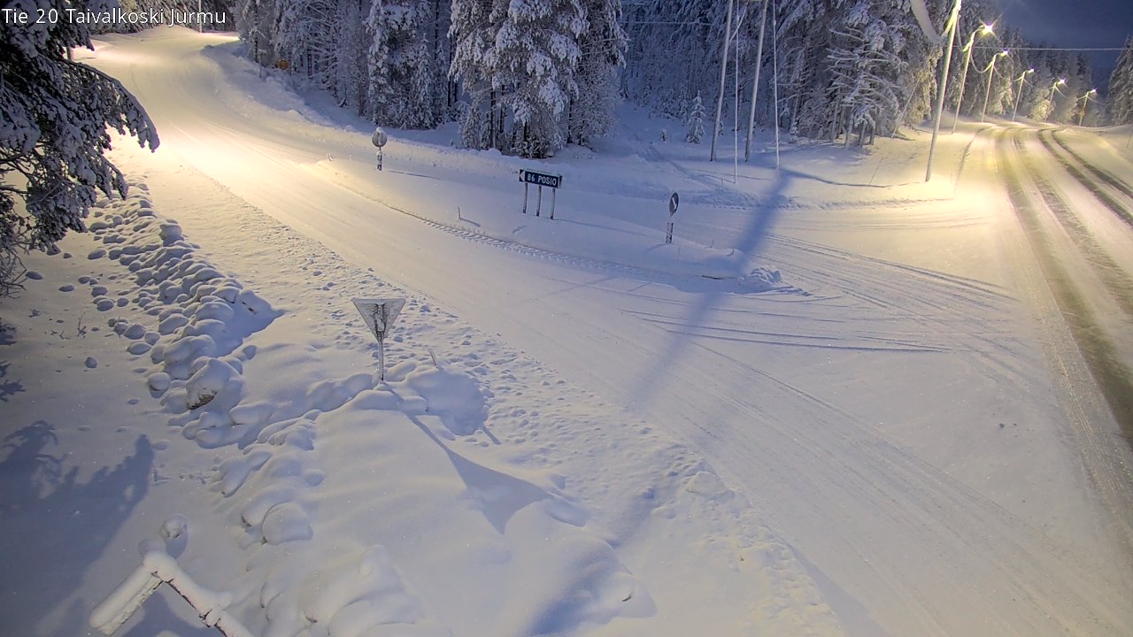Kelikamerat Kuva Tie 20 Taivalkoski, Jurmu, Taivalkoski, Pohjois-Pohjanmaa