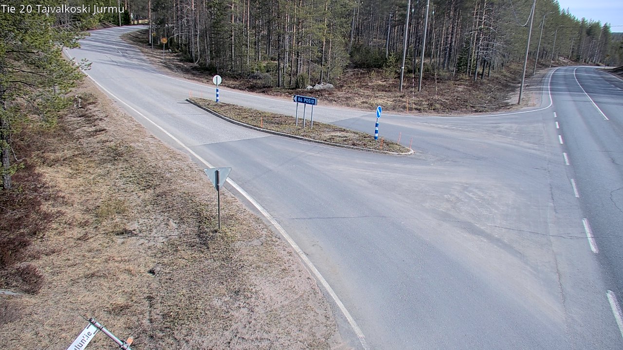 Weather Camera Image Road 20 Taivalkoski, Jurmu, Taivalkoski, Pohjois-Pohjanmaa