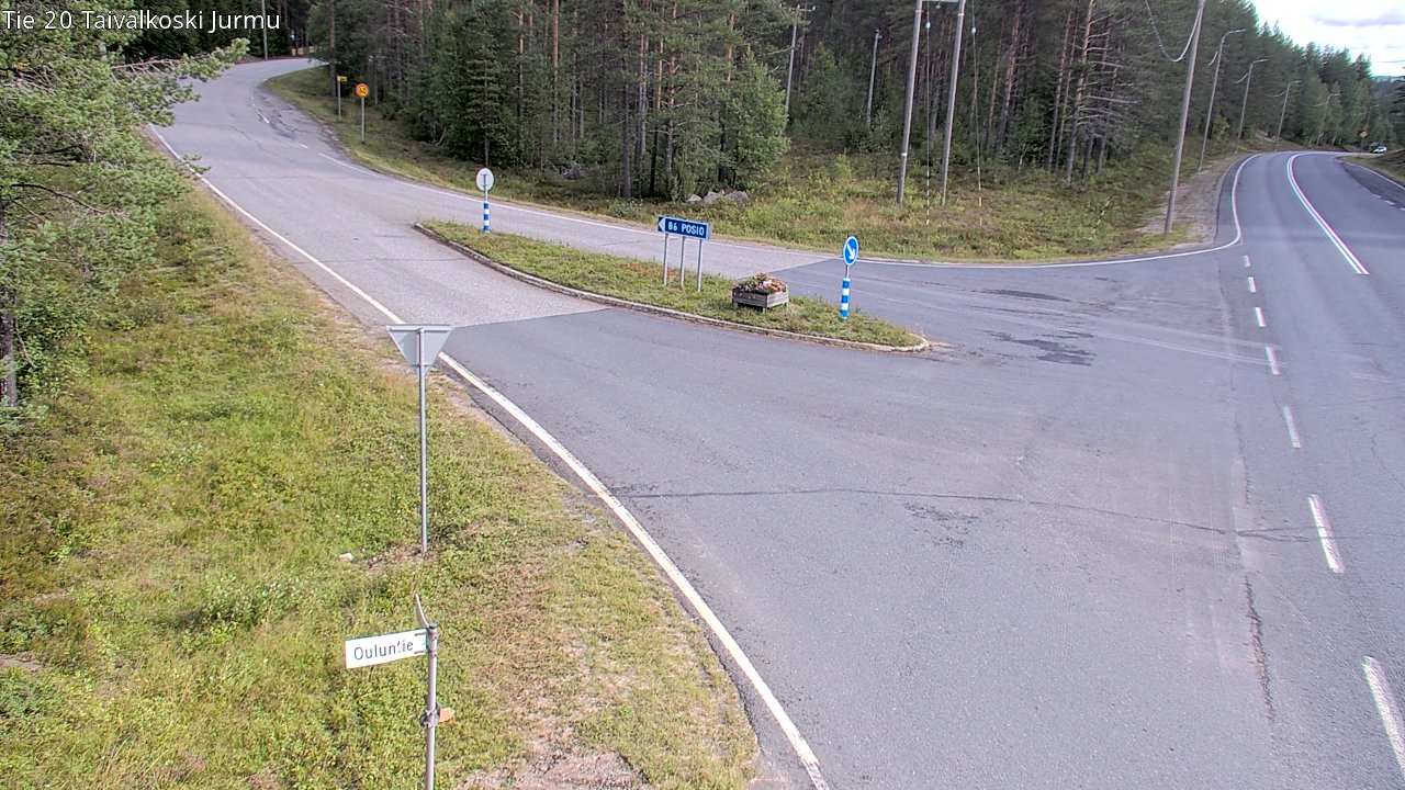 Weather Camera Image Väg 20 Taivalkoski, Jurmu, Taivalkoski, Pohjois-Pohjanmaa