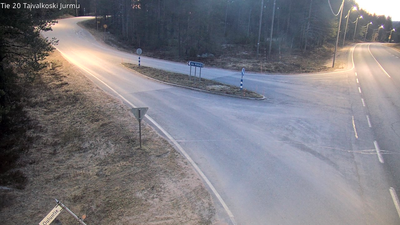 Weather Camera Image Road 20 Taivalkoski, Jurmu, Taivalkoski, Pohjois-Pohjanmaa