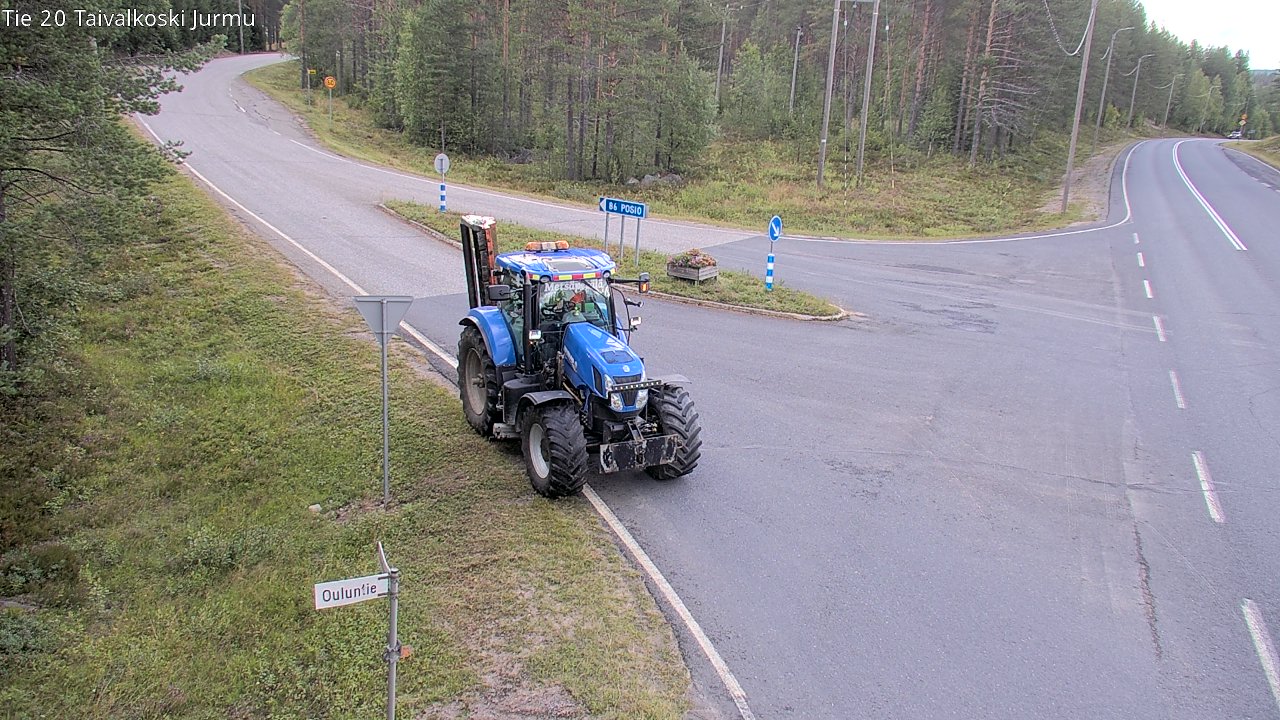Weather Camera Image Väg 20 Taivalkoski, Jurmu, Taivalkoski, Pohjois-Pohjanmaa