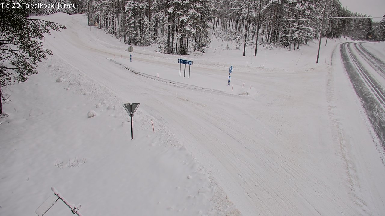 Kelikamerat Kuva Tie 20 Taivalkoski, Jurmu, Taivalkoski, Pohjois-Pohjanmaa