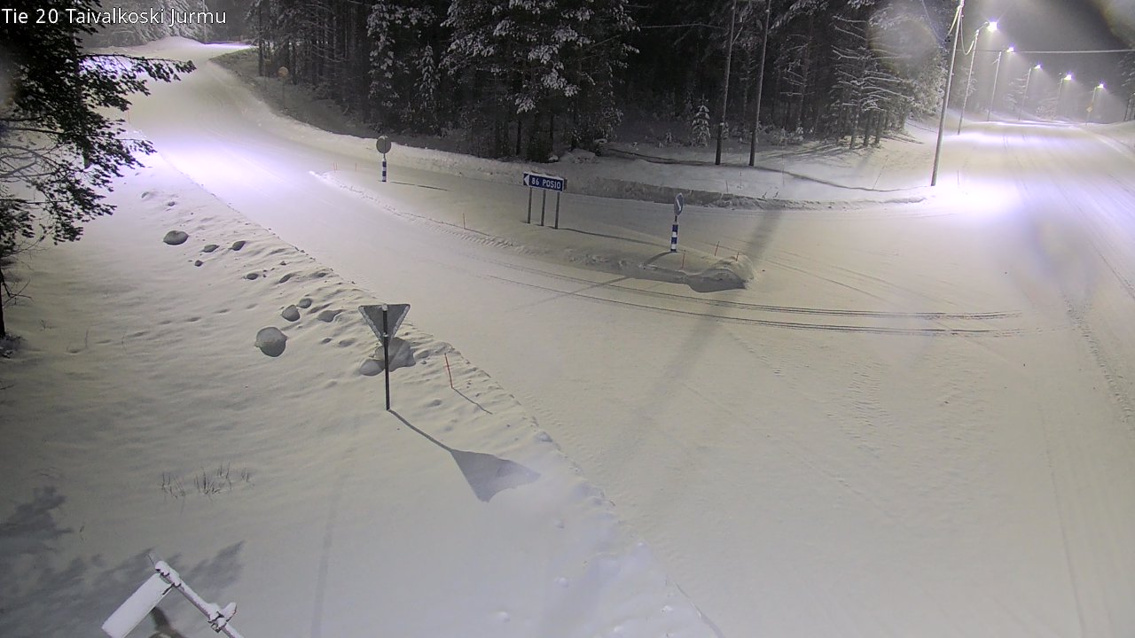 Kelikamerat Kuva Tie 20 Taivalkoski, Jurmu, Taivalkoski, Pohjois-Pohjanmaa