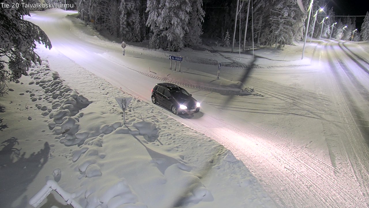 Kelikamerat Kuva Tie 20 Taivalkoski, Jurmu, Taivalkoski, Pohjois-Pohjanmaa