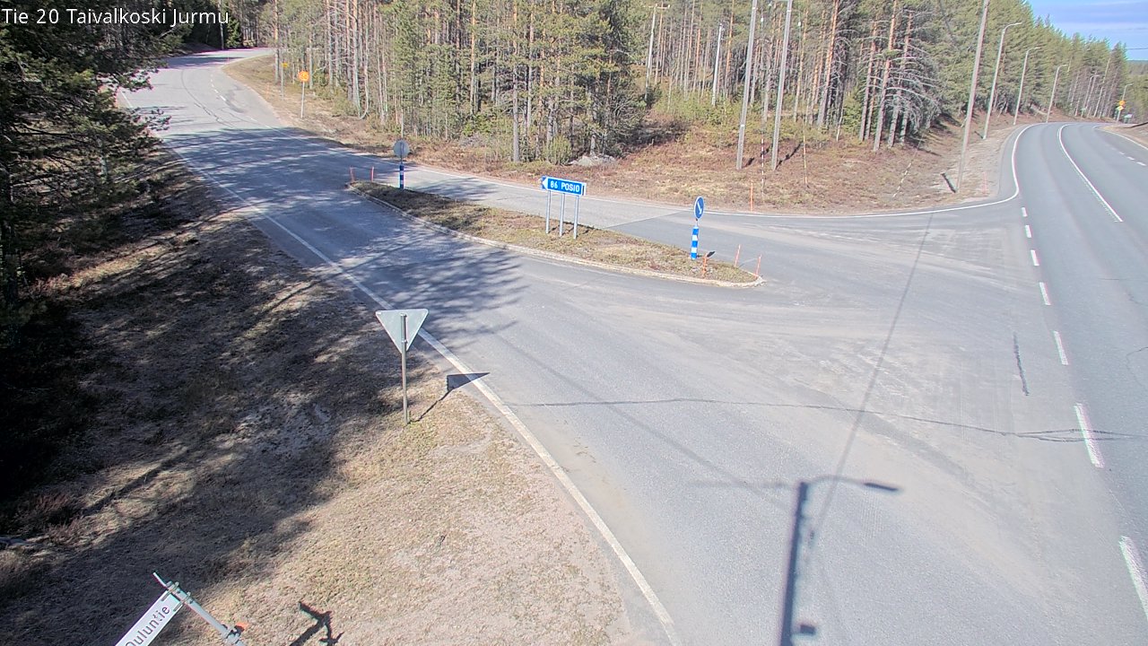 Weather Camera Image Road 20 Taivalkoski, Jurmu, Taivalkoski, Pohjois-Pohjanmaa