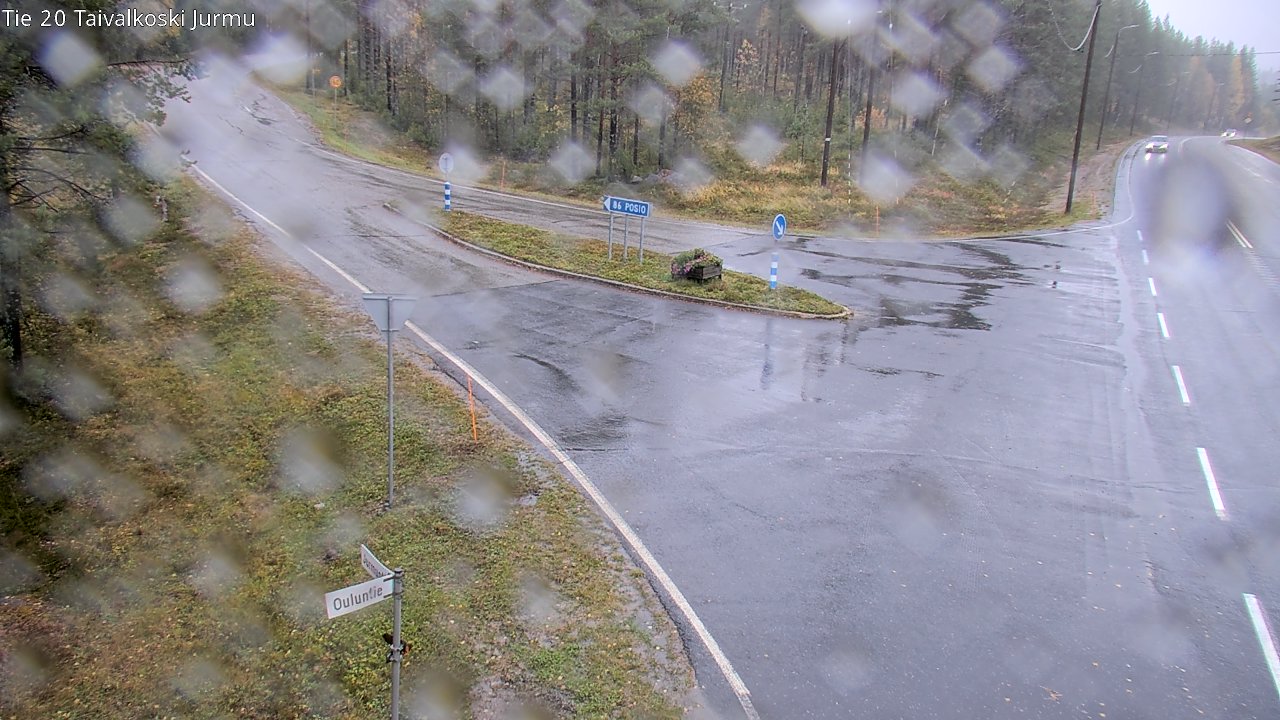 Weather Camera Image Road 20 Taivalkoski, Jurmu, Taivalkoski, Pohjois-Pohjanmaa