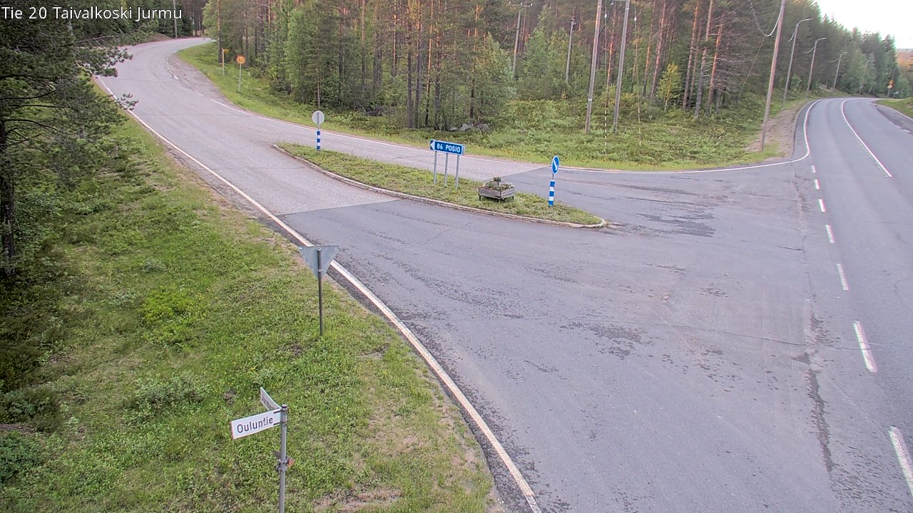 Kelikamerat Kuva Tie 20 Taivalkoski, Jurmu, Taivalkoski, Pohjois-Pohjanmaa
