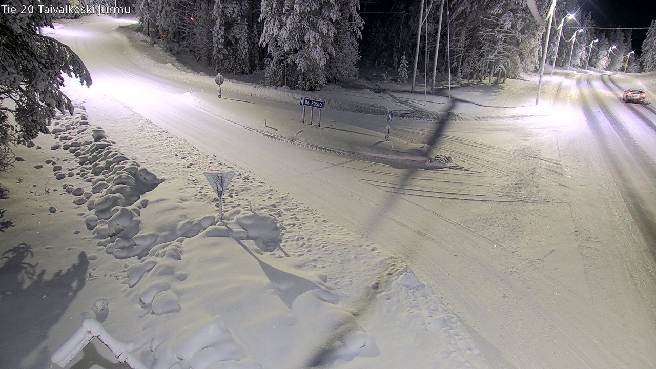 Kelikamerat Kuva Tie 20 Taivalkoski, Jurmu, Taivalkoski, Pohjois-Pohjanmaa