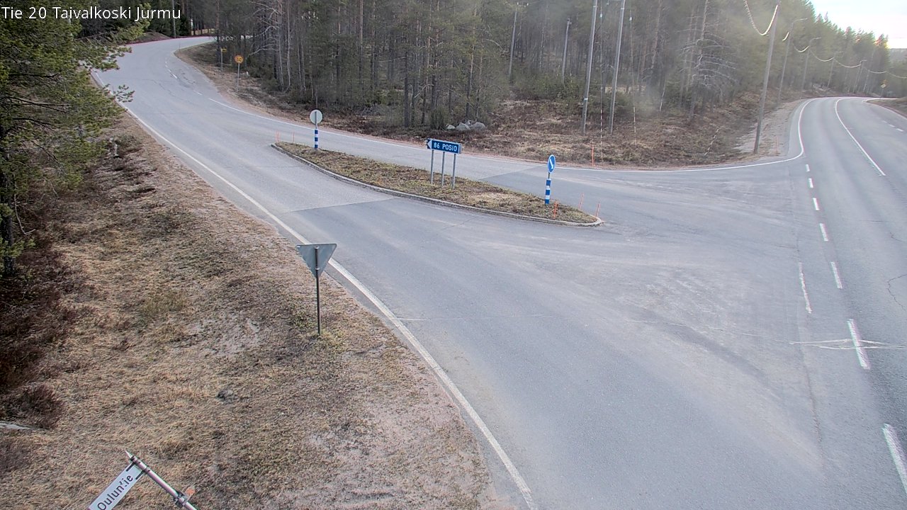 Weather Camera Image Väg 20 Taivalkoski, Jurmu, Taivalkoski, Pohjois-Pohjanmaa