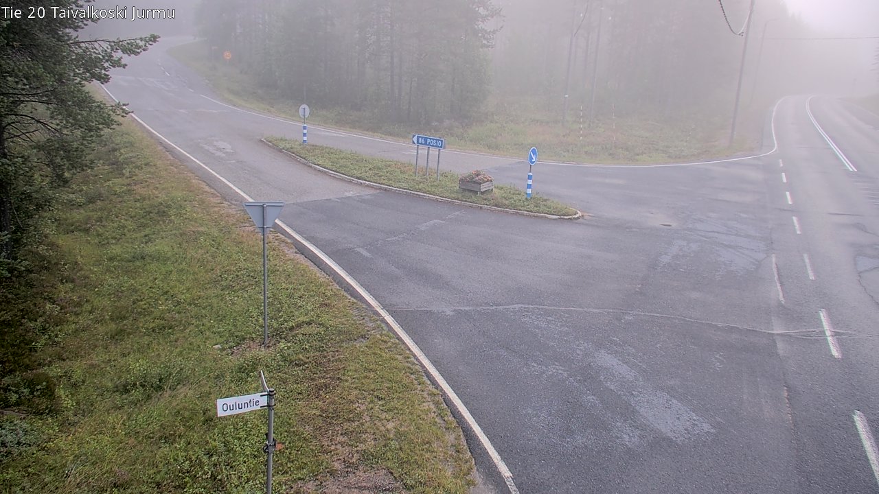 Weather Camera Image Väg 20 Taivalkoski, Jurmu, Taivalkoski, Pohjois-Pohjanmaa