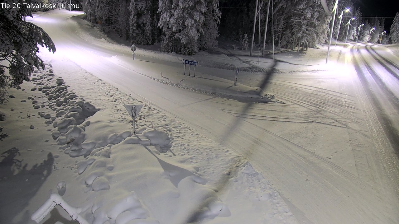 Kelikamerat Kuva Tie 20 Taivalkoski, Jurmu, Taivalkoski, Pohjois-Pohjanmaa