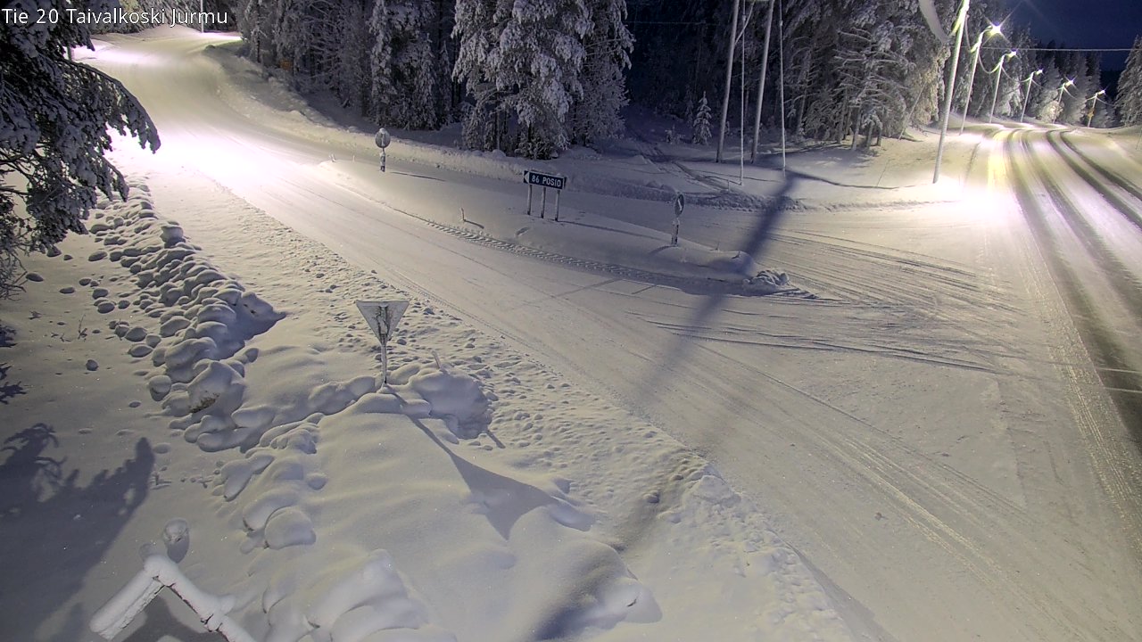 Kelikamerat Kuva Tie 20 Taivalkoski, Jurmu, Taivalkoski, Pohjois-Pohjanmaa