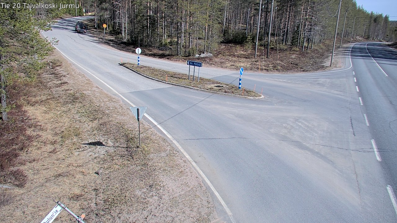 Weather Camera Image Road 20 Taivalkoski, Jurmu, Taivalkoski, Pohjois-Pohjanmaa