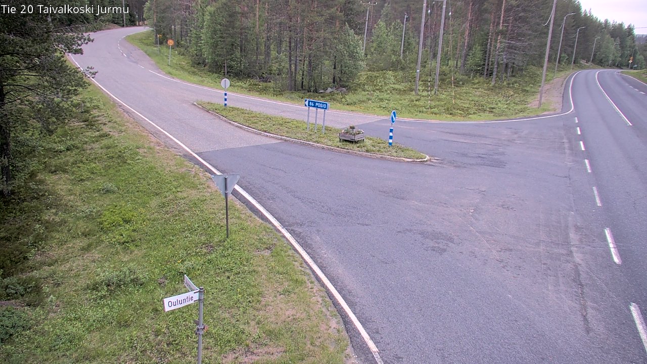 Kelikamerat Kuva Tie 20 Taivalkoski, Jurmu, Taivalkoski, Pohjois-Pohjanmaa