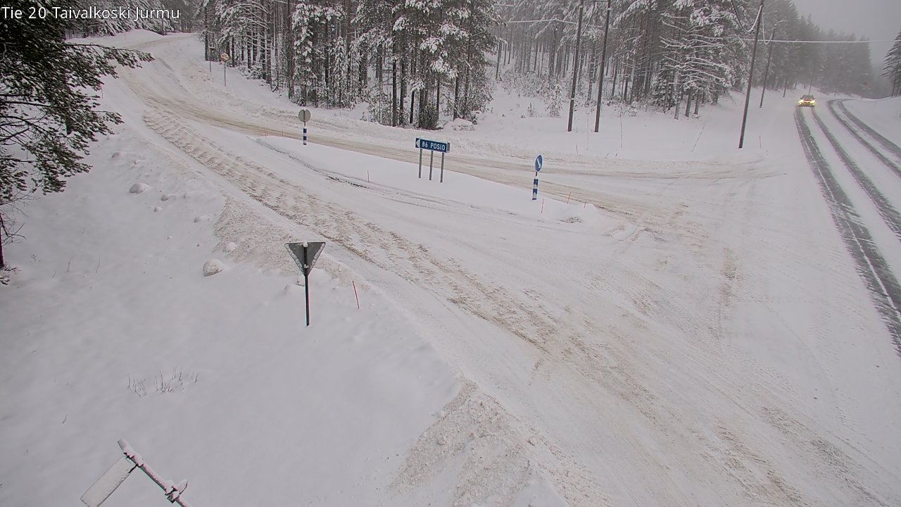 Weather Camera Image Väg 20 Taivalkoski, Jurmu, Taivalkoski, Pohjois-Pohjanmaa