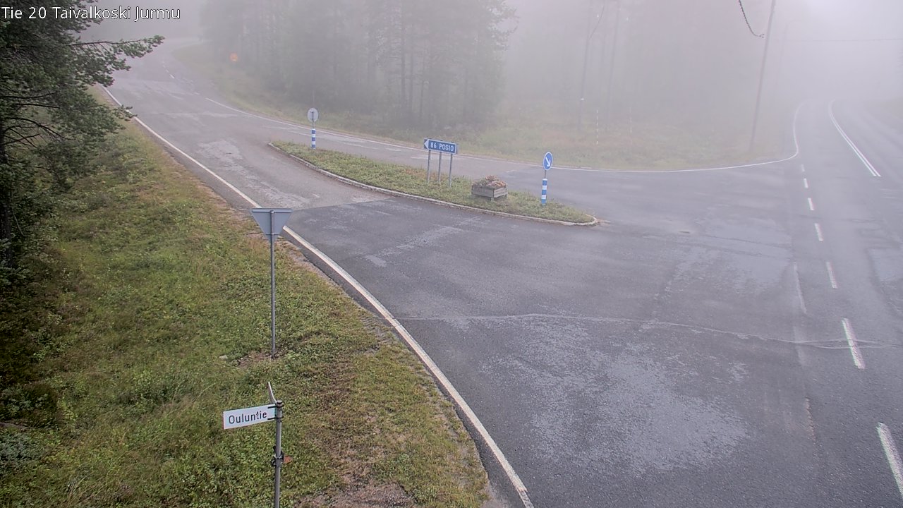 Weather Camera Image Väg 20 Taivalkoski, Jurmu, Taivalkoski, Pohjois-Pohjanmaa