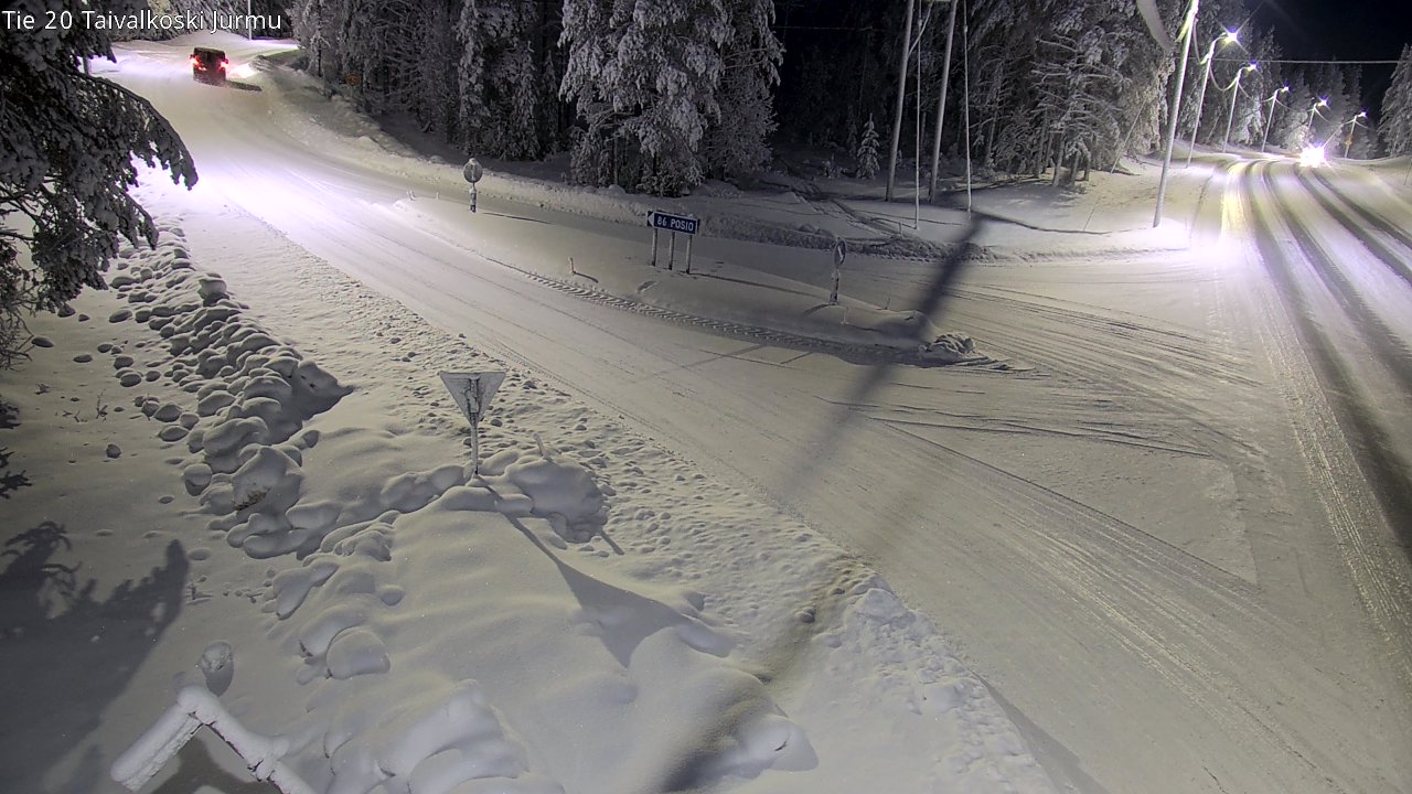Weather Camera Image Road 20 Taivalkoski, Jurmu, Taivalkoski, Pohjois-Pohjanmaa