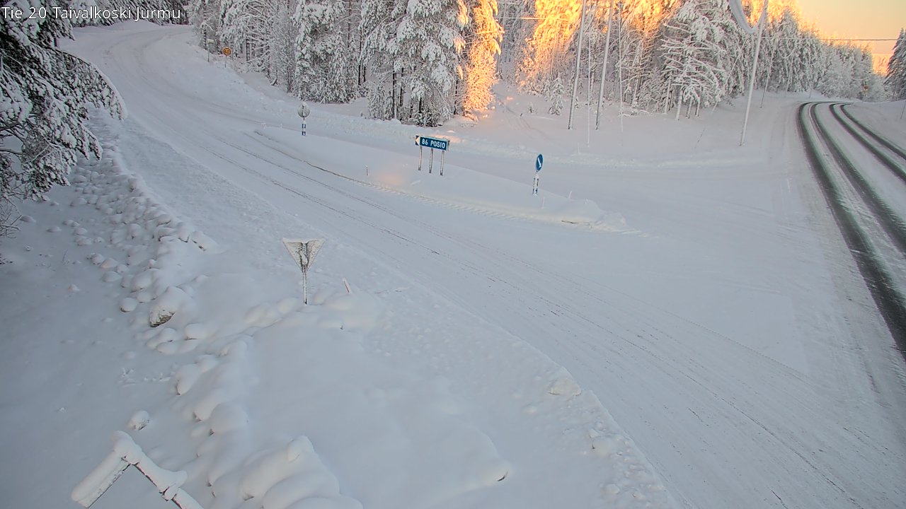 Kelikamerat Kuva Tie 20 Taivalkoski, Jurmu, Taivalkoski, Pohjois-Pohjanmaa