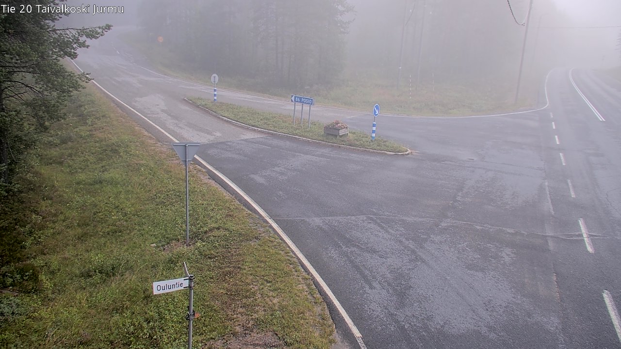 Weather Camera Image Väg 20 Taivalkoski, Jurmu, Taivalkoski, Pohjois-Pohjanmaa