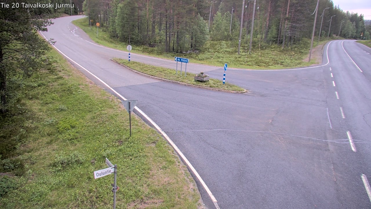 Kelikamerat Kuva Tie 20 Taivalkoski, Jurmu, Taivalkoski, Pohjois-Pohjanmaa
