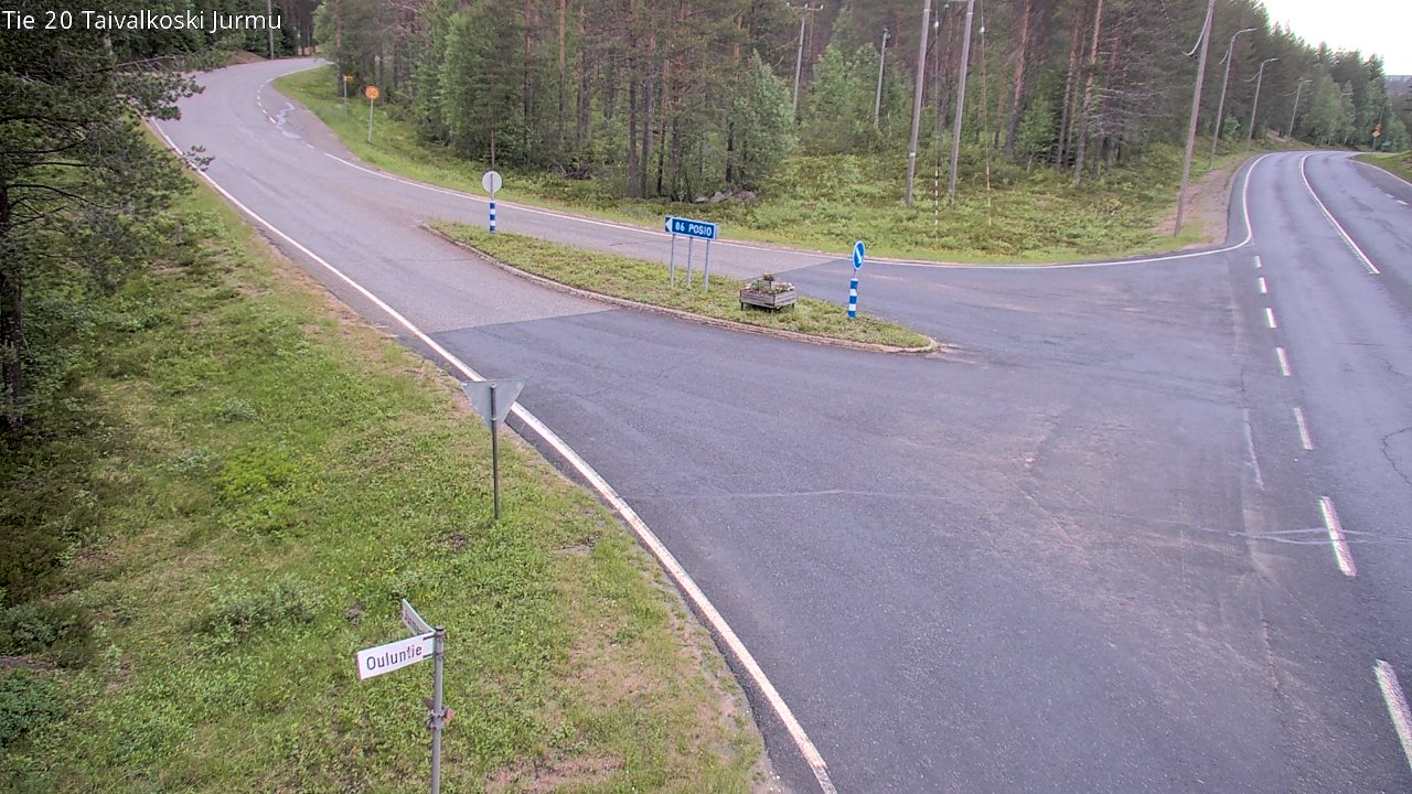 Kelikamerat Kuva Tie 20 Taivalkoski, Jurmu, Taivalkoski, Pohjois-Pohjanmaa