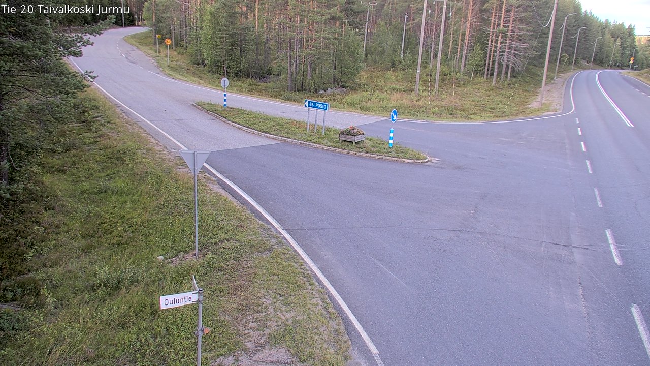 Kelikamerat Kuva Tie 20 Taivalkoski, Jurmu, Taivalkoski, Pohjois-Pohjanmaa