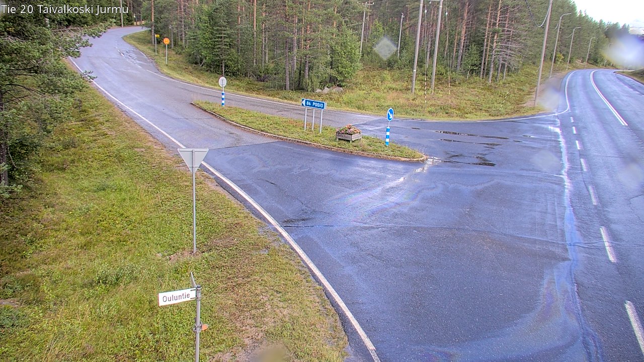Weather Camera Image Road 20 Taivalkoski, Jurmu, Taivalkoski, Pohjois-Pohjanmaa