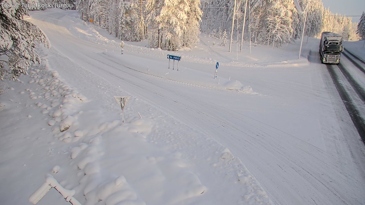Kelikamerat Kuva Tie 20 Taivalkoski, Jurmu, Taivalkoski, Pohjois-Pohjanmaa