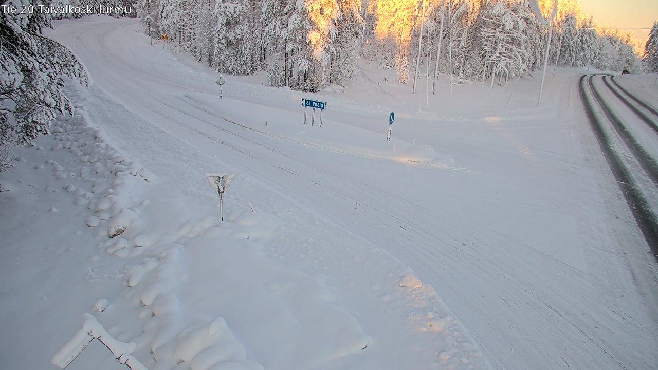 Kelikamerat Kuva Tie 20 Taivalkoski, Jurmu, Taivalkoski, Pohjois-Pohjanmaa