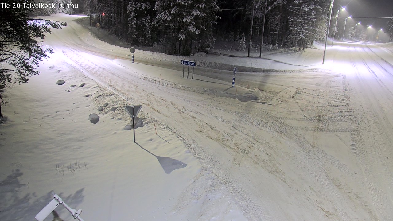 Weather Camera Image Väg 20 Taivalkoski, Jurmu, Taivalkoski, Pohjois-Pohjanmaa