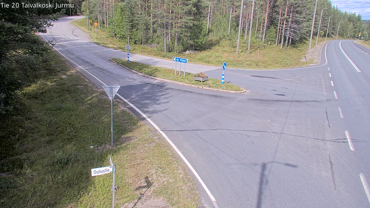 Weather Camera Image Road 20 Taivalkoski, Jurmu, Taivalkoski, Pohjois-Pohjanmaa