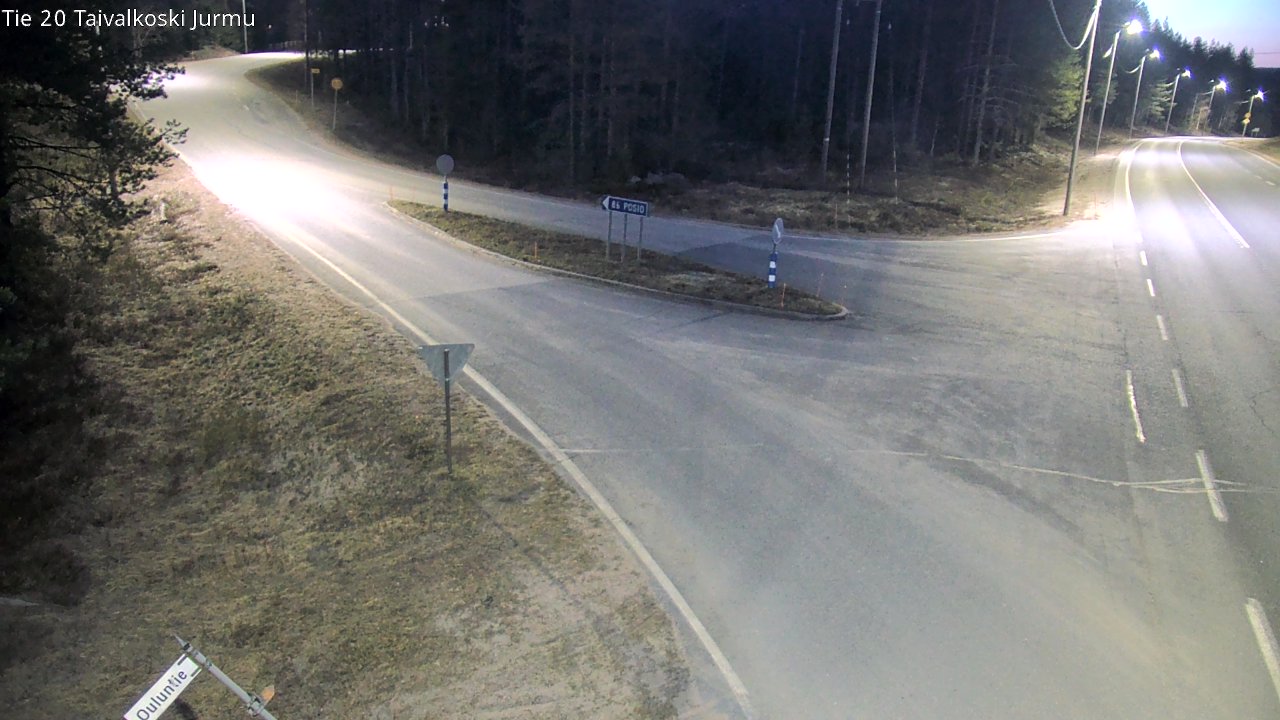 Weather Camera Image Road 20 Taivalkoski, Jurmu, Taivalkoski, Pohjois-Pohjanmaa