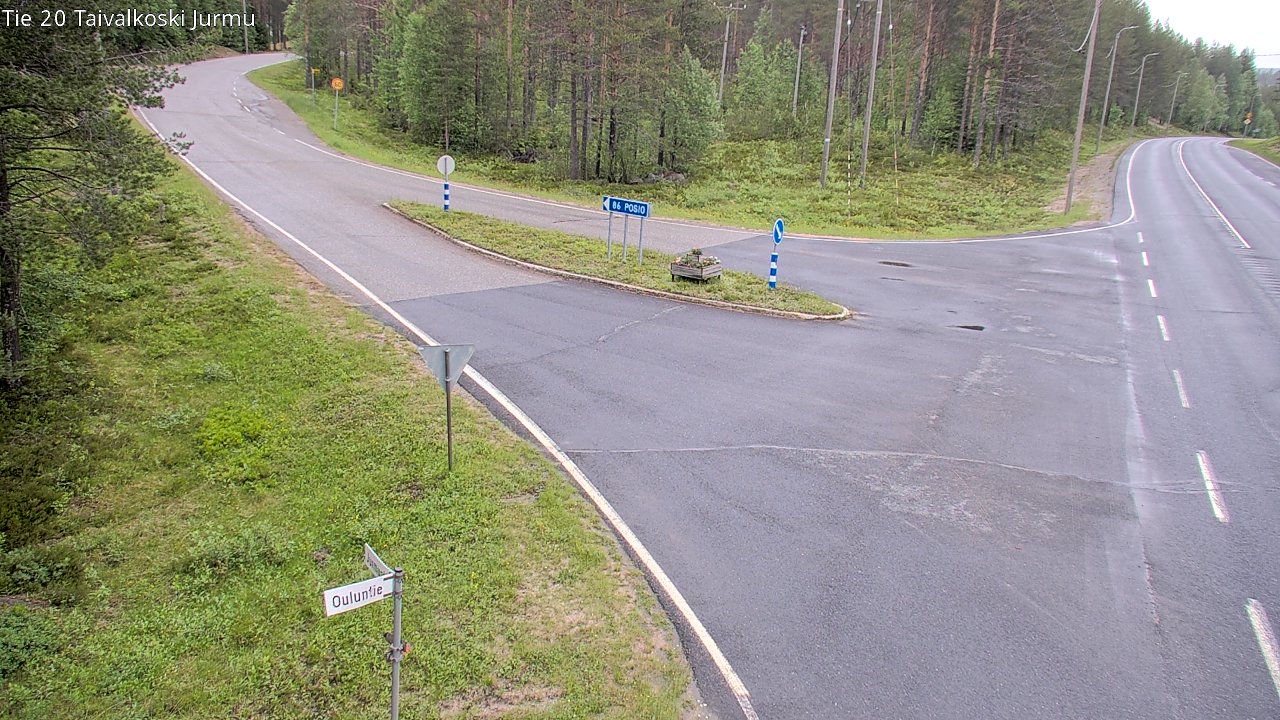 Kelikamerat Kuva Tie 20 Taivalkoski, Jurmu, Taivalkoski, Pohjois-Pohjanmaa