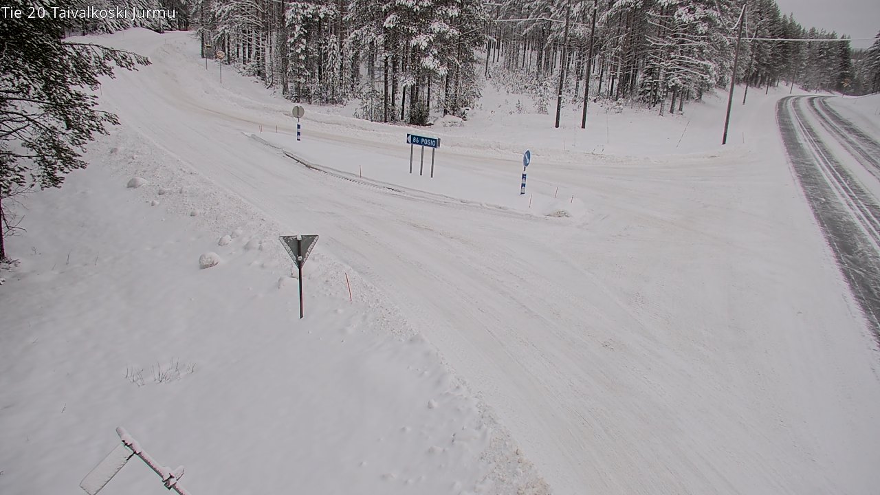 Kelikamerat Kuva Tie 20 Taivalkoski, Jurmu, Taivalkoski, Pohjois-Pohjanmaa