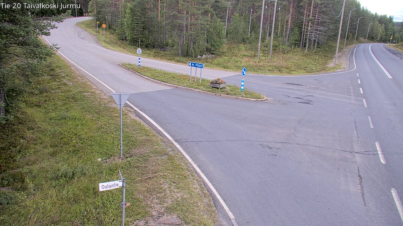 Weather Camera Image Väg 20 Taivalkoski, Jurmu, Taivalkoski, Pohjois-Pohjanmaa