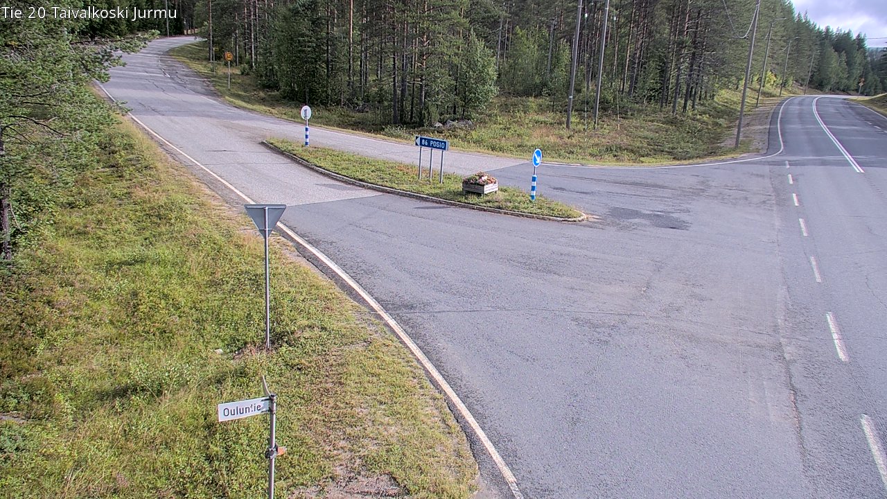 Weather Camera Image Väg 20 Taivalkoski, Jurmu, Taivalkoski, Pohjois-Pohjanmaa
