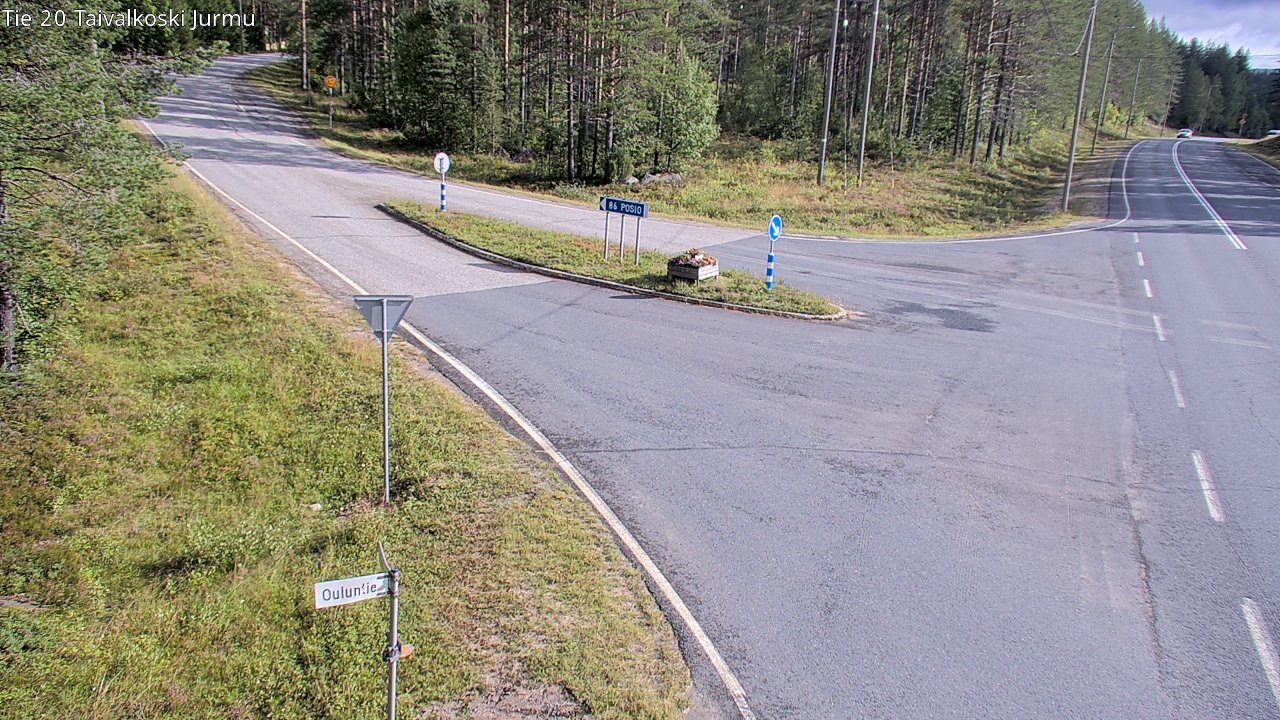 Weather Camera Image Väg 20 Taivalkoski, Jurmu, Taivalkoski, Pohjois-Pohjanmaa
