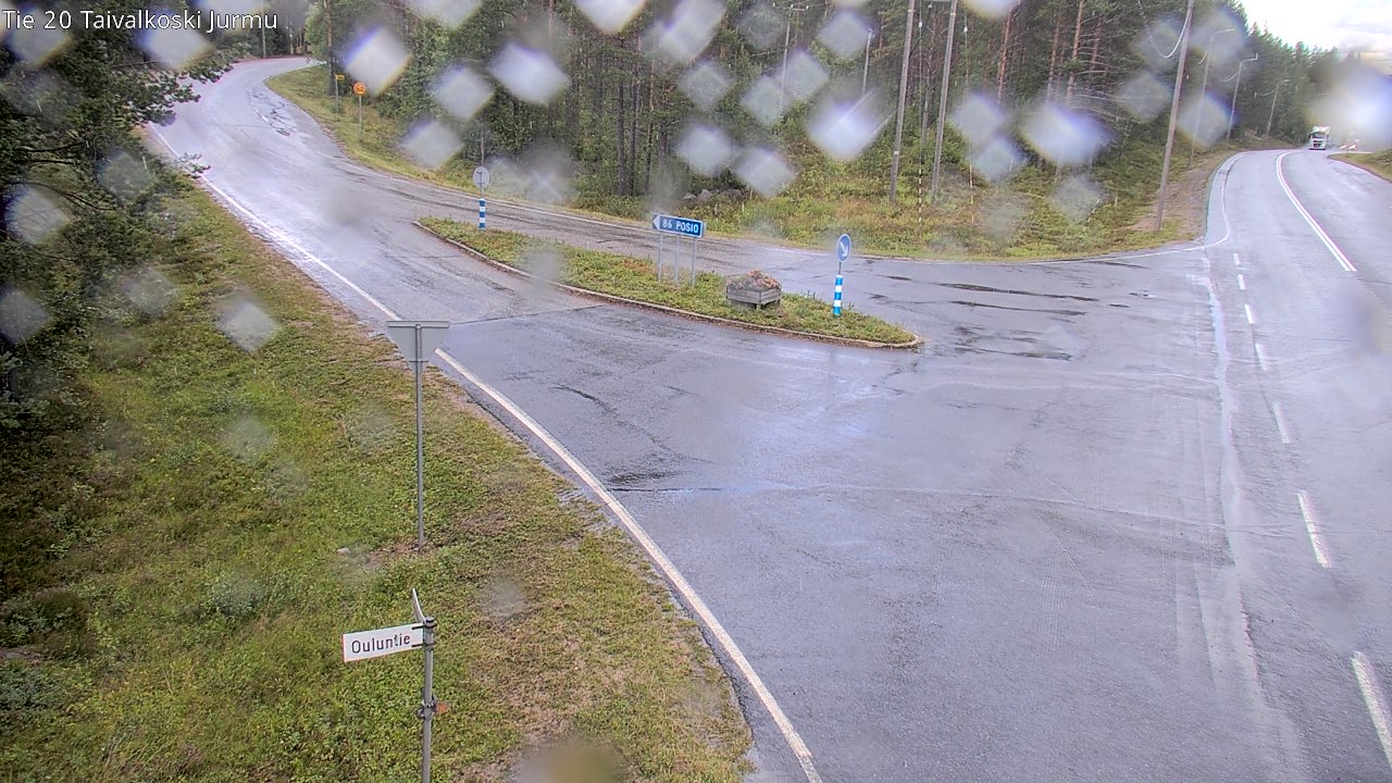 Weather Camera Image Road 20 Taivalkoski, Jurmu, Taivalkoski, Pohjois-Pohjanmaa