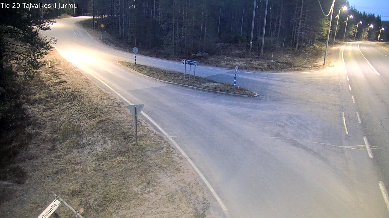 Weather Camera Image Road 20 Taivalkoski, Jurmu, Taivalkoski, Pohjois-Pohjanmaa