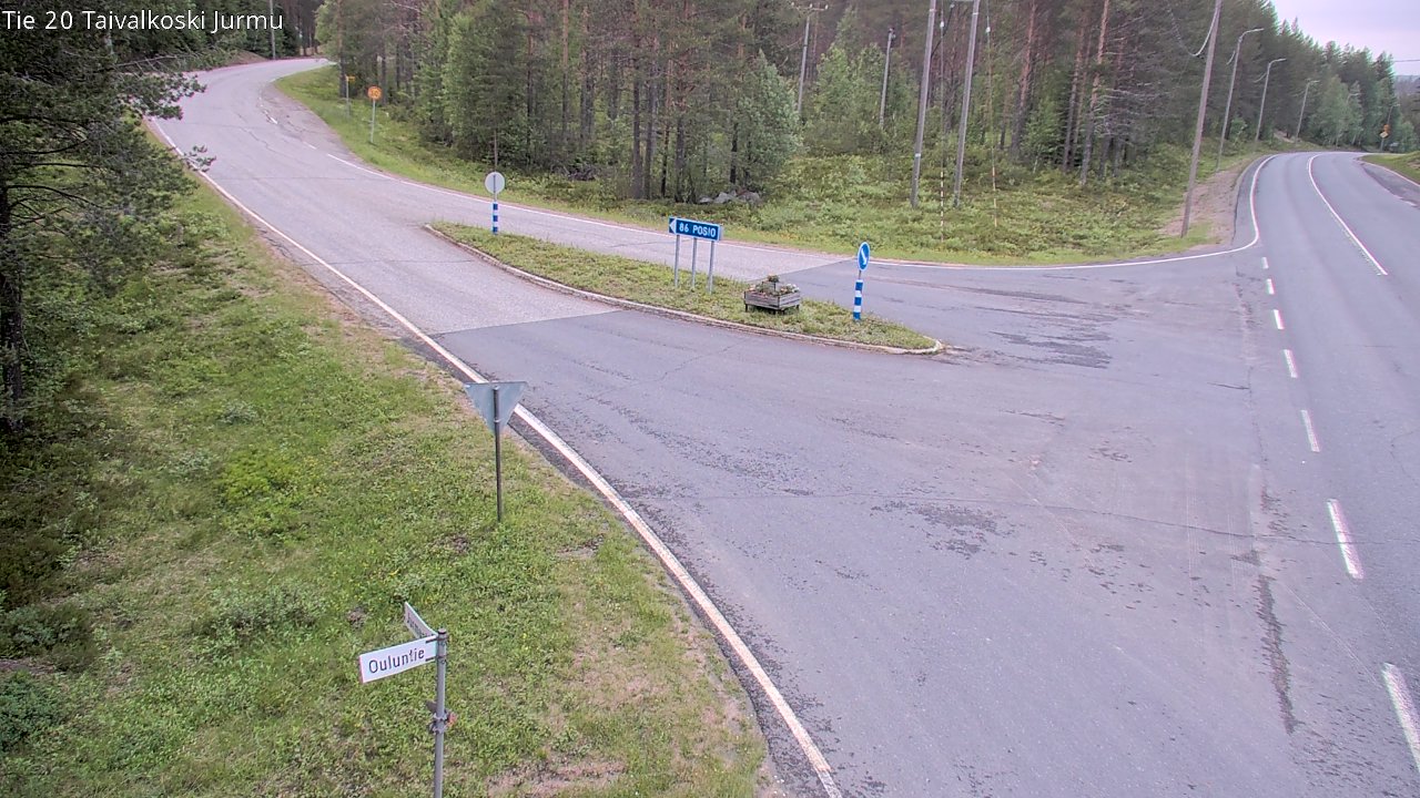 Kelikamerat Kuva Tie 20 Taivalkoski, Jurmu, Taivalkoski, Pohjois-Pohjanmaa
