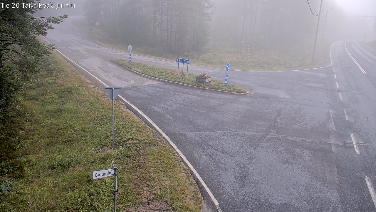 Weather Camera Image Väg 20 Taivalkoski, Jurmu, Taivalkoski, Pohjois-Pohjanmaa