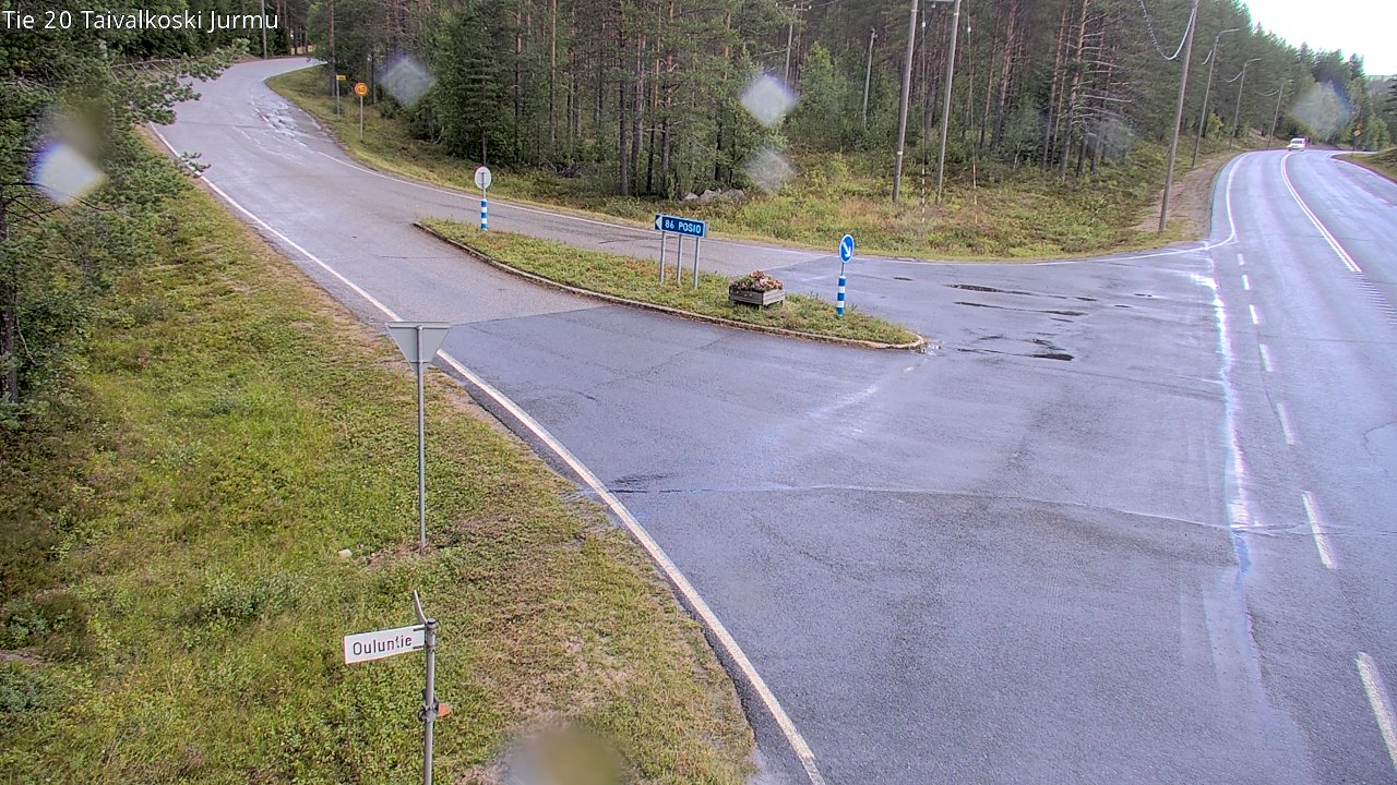 Weather Camera Image Väg 20 Taivalkoski, Jurmu, Taivalkoski, Pohjois-Pohjanmaa