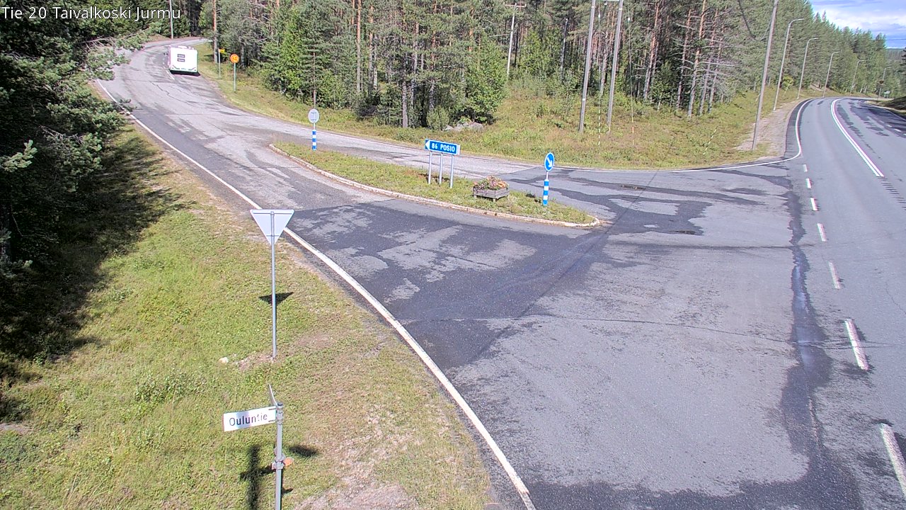 Weather Camera Image Road 20 Taivalkoski, Jurmu, Taivalkoski, Pohjois-Pohjanmaa